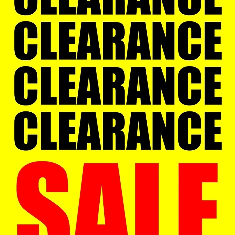 Closet Cleanout Sale!